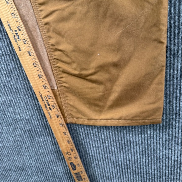 Carhartt B182 BRN Cordura Front Work Dungaree Men 38x27 Duck Double Knee Vintage - Picture 6 of 9